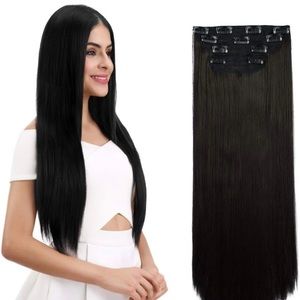 Vigorous Wavy Hair Extensions 24” Black